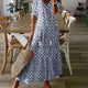 Boho Bleue – Robe Midi Bohème