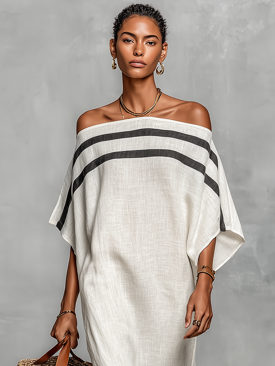 Bérénice – Robe Maxi Épaules Dénudées