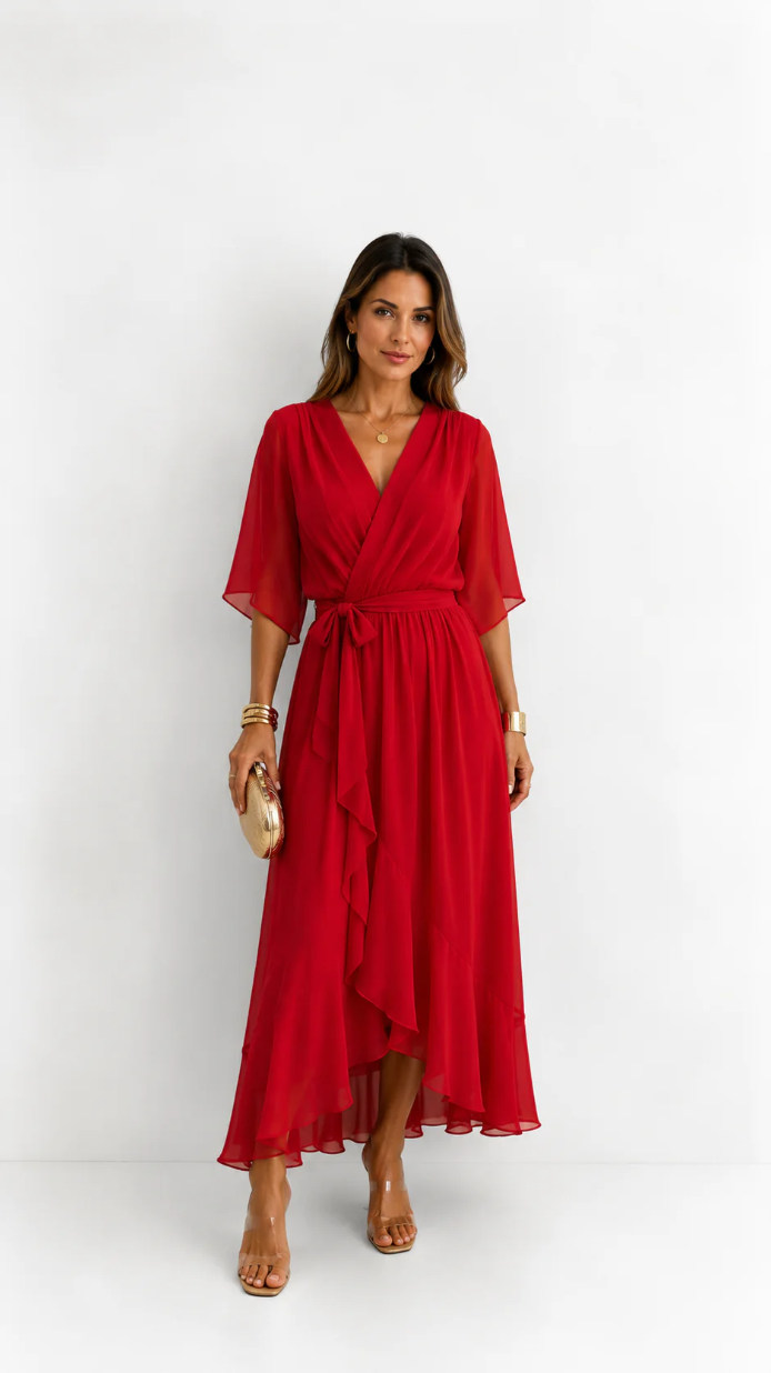 Plissée – Robe Plissée en Mousseline