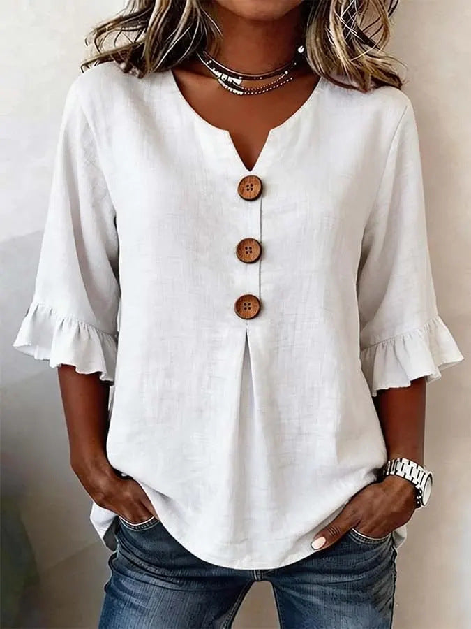 Romane – Blouse Romantique à Volants
