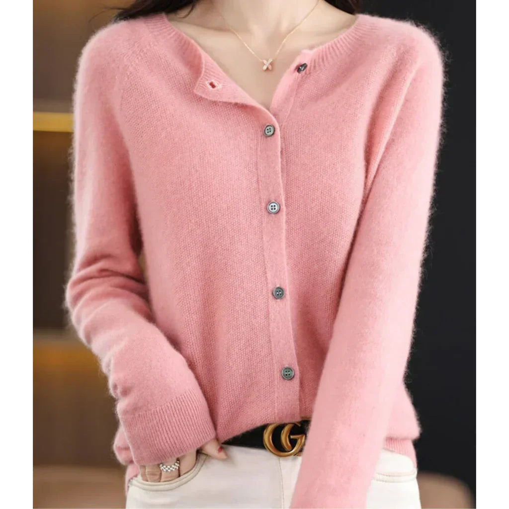 Sanna – Cardigan en Laine Mérinos Femme