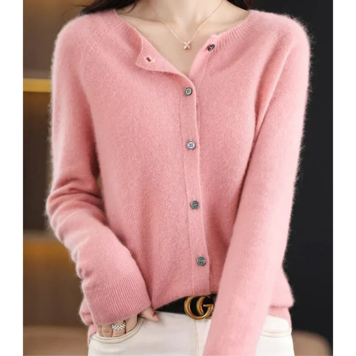 Sanna – Cardigan en Laine Mérinos Femme