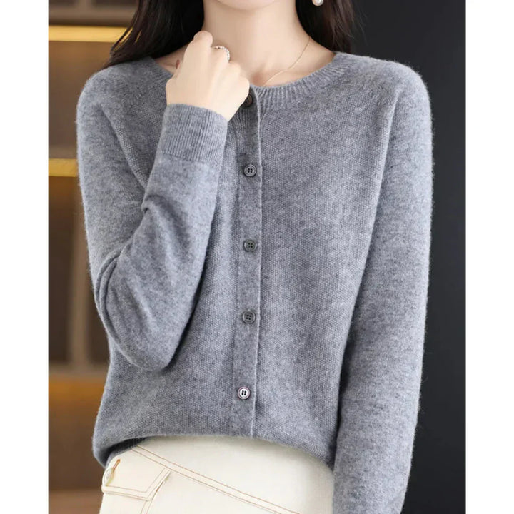 Sanna – Cardigan en Laine Mérinos Femme
