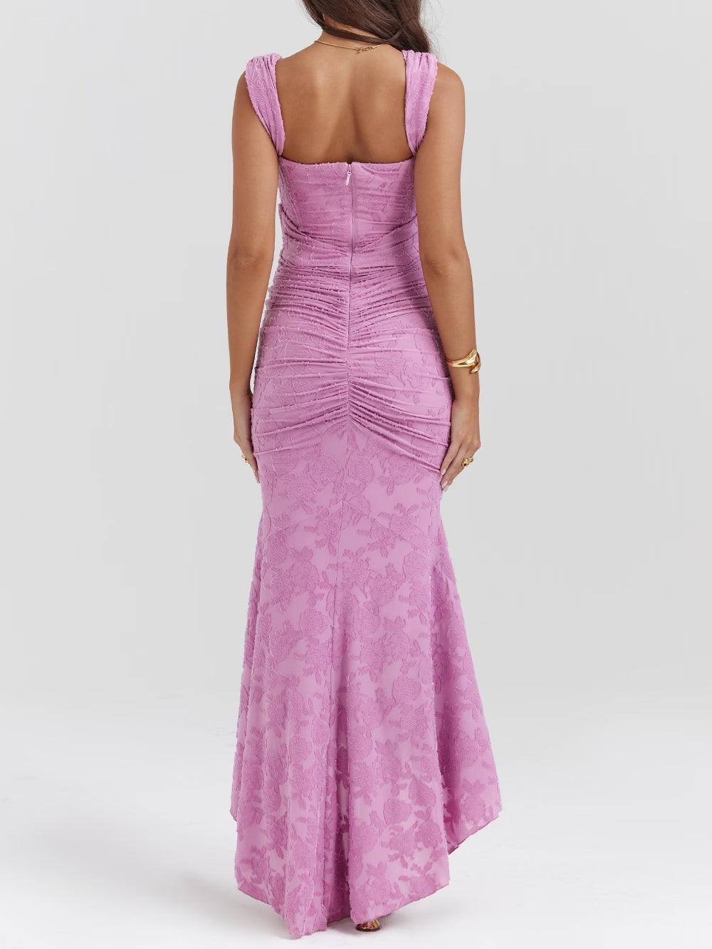 Delphine – Robe Maxi Cloche Romantique
