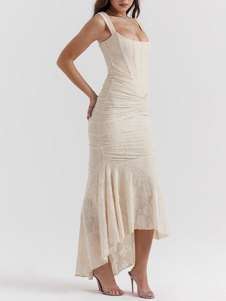 Delphine – Robe Maxi Cloche Romantique