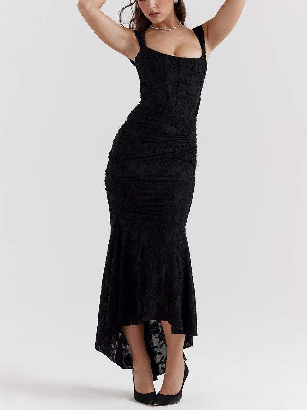 Delphine – Robe Maxi Cloche Romantique
