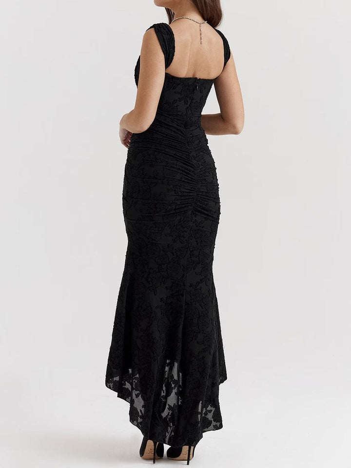 Delphine – Robe Maxi Cloche Romantique