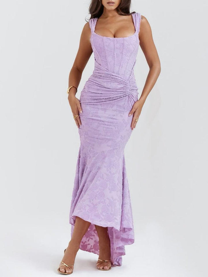 Delphine – Robe Maxi Cloche Romantique