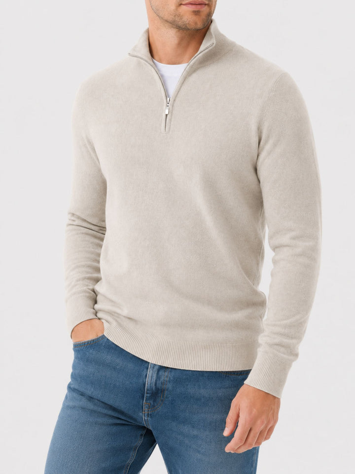 Hugo – Pull Col V Zippé pour Homme