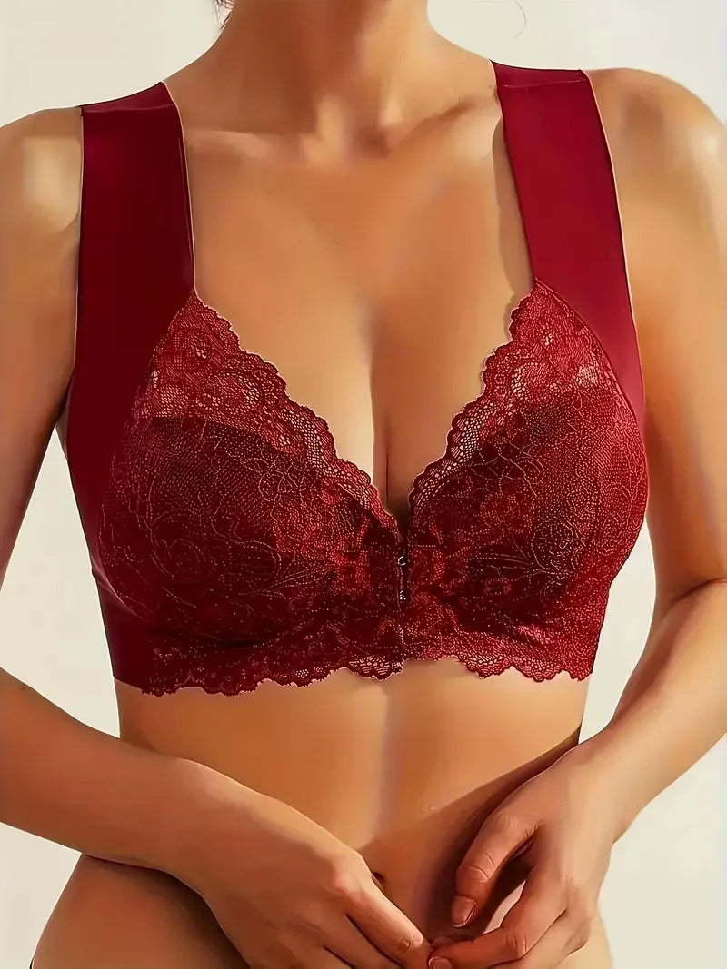 Soutien-gorge en dentelle avec fermeture avant