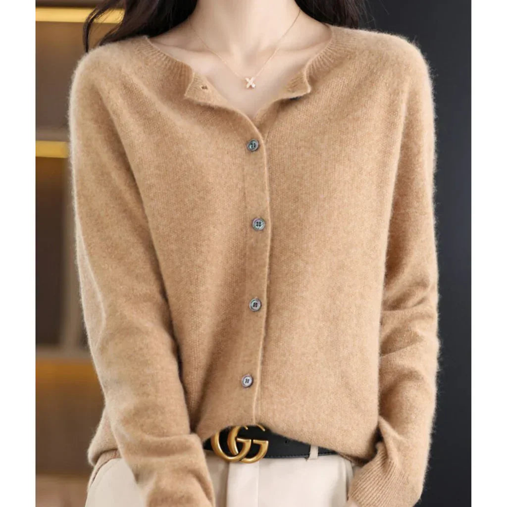 Sanna – Cardigan en Laine Mérinos Femme