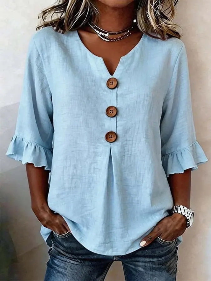 Romane – Blouse Romantique à Volants