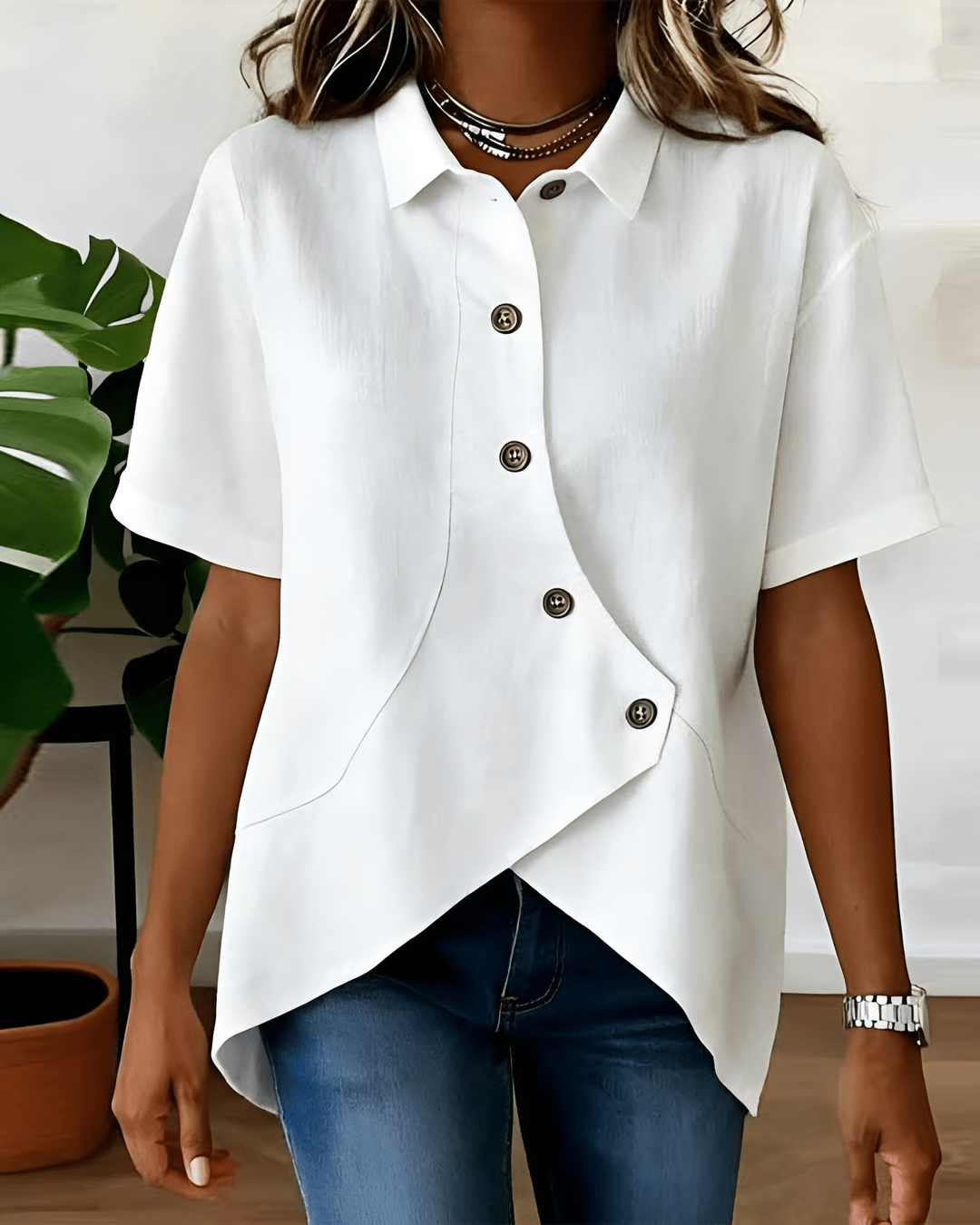Lin Mêlé – Shirt en Mélange de Lin