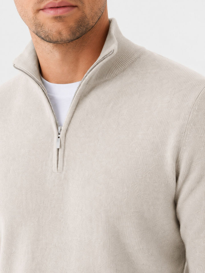 Hugo – Pull Col V Zippé pour Homme