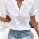 Fleur Blanche – Blouse Fleurie Col V