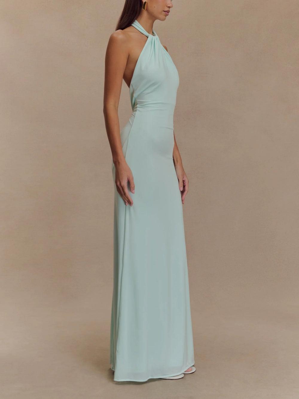 Océane – Robe Maxi Dos-Nu Ajustée