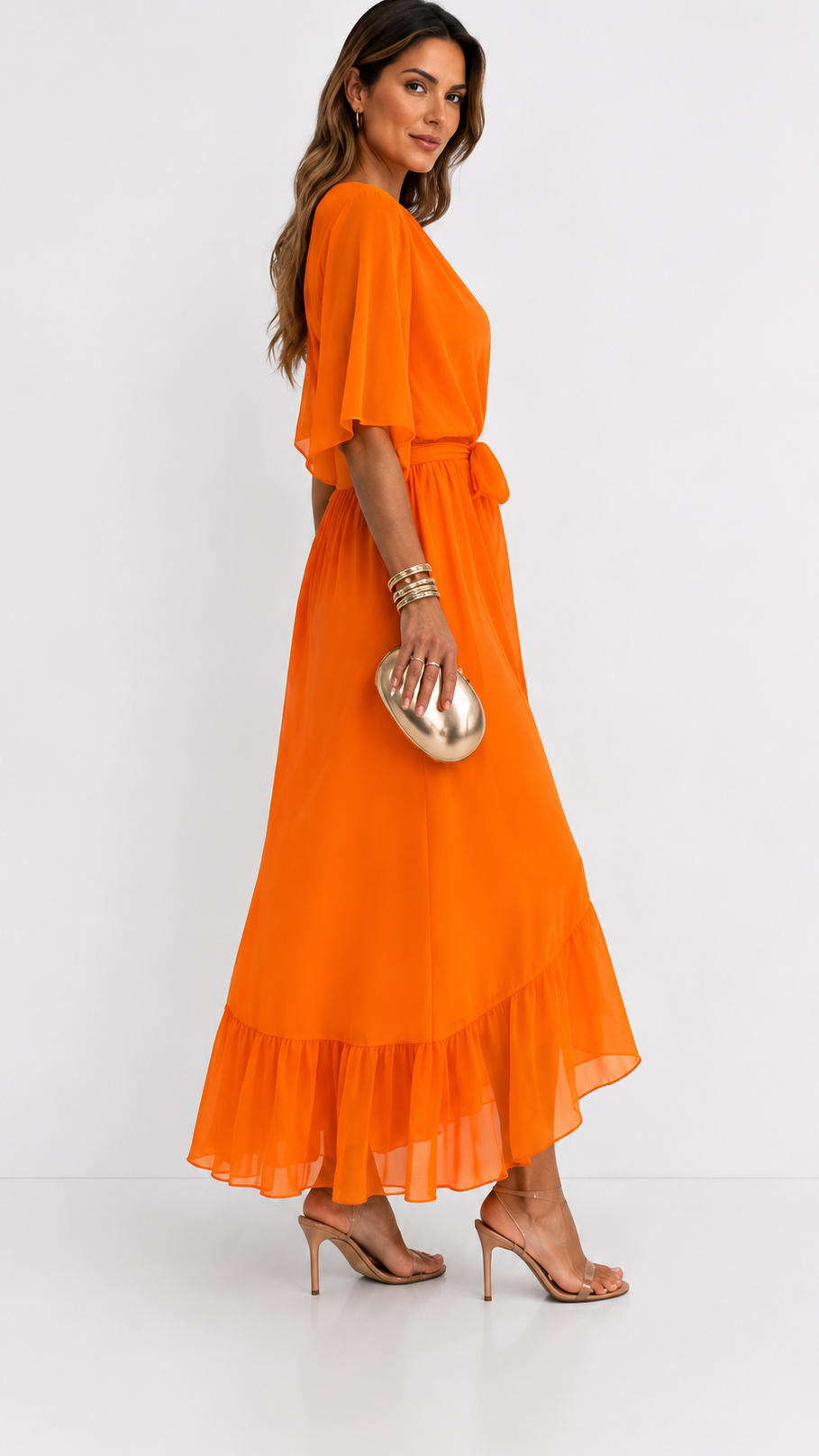 Plissée – Robe Plissée en Mousseline