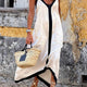Garance – Robe Midi Élégante Col V et Bretelles