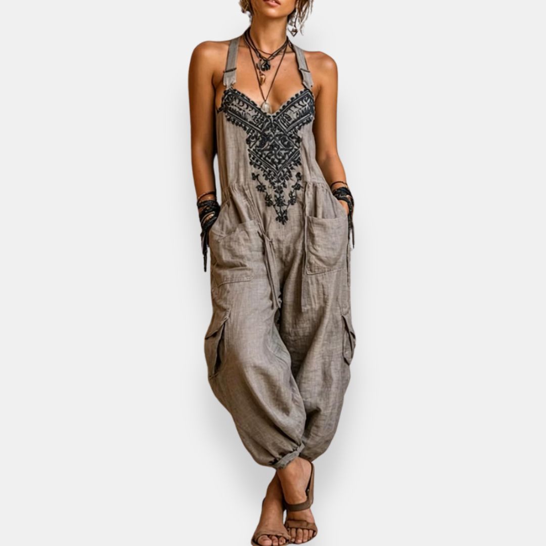 Boho Brodé – Combinaison Brodée Bohème