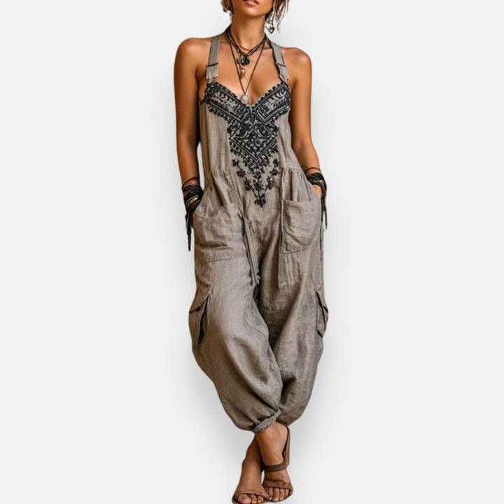 Boho Brodé – Combinaison Brodée Bohème
