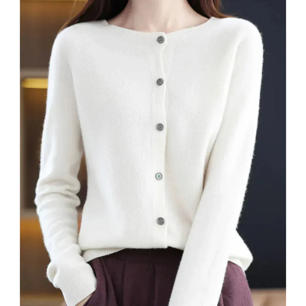 Sanna – Cardigan en Laine Mérinos Femme