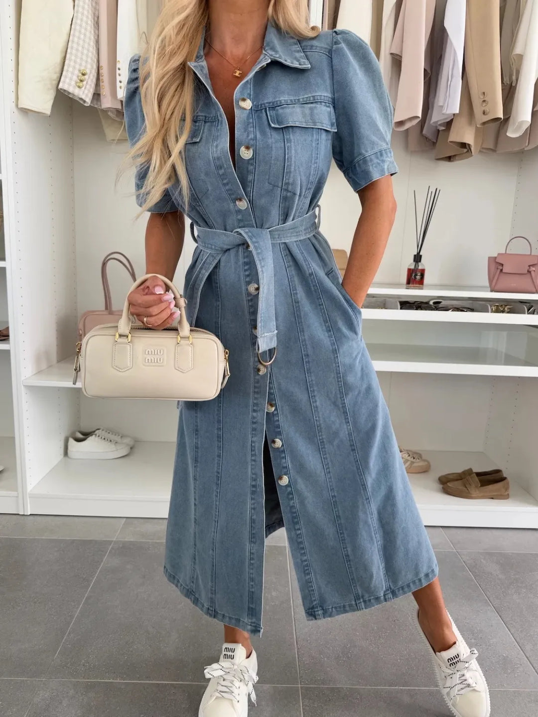 Robe-Chemise Denim – Robe-Chemise en Denim
