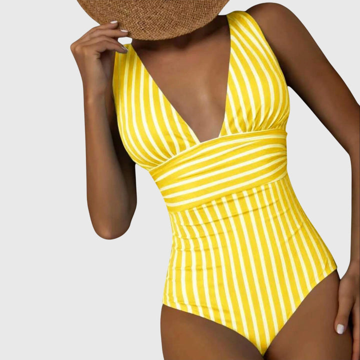 Rayures Maintien – Maillot de Bain Rayé à Armatures