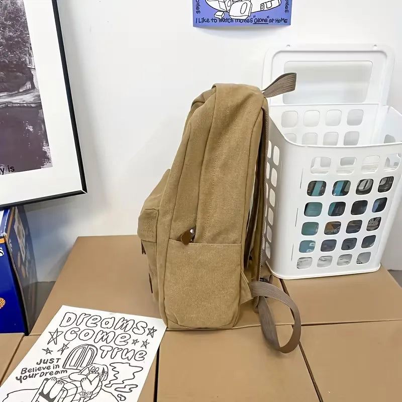 Sac à dos en toile avec poche avant