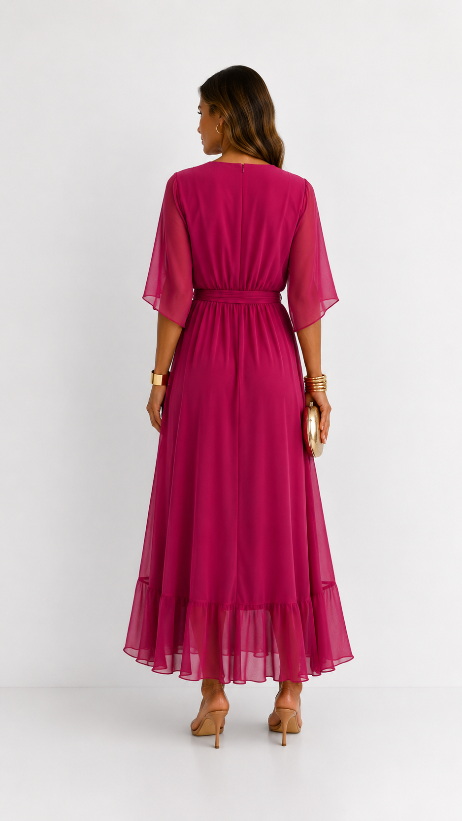 Plissée – Robe Plissée en Mousseline
