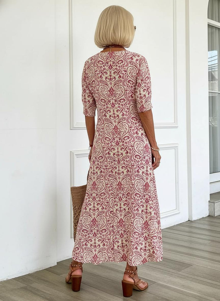 Boho Rose – Maxi-Robe Bohème