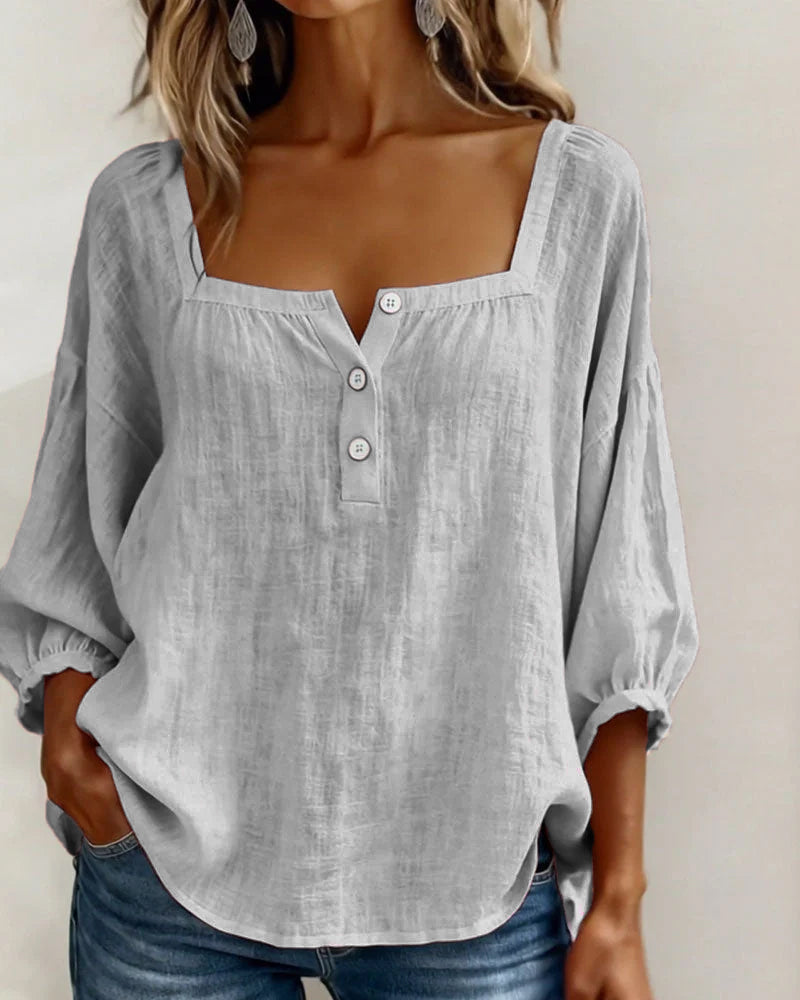 Lin Élégant – Blouse en Lin Élégante