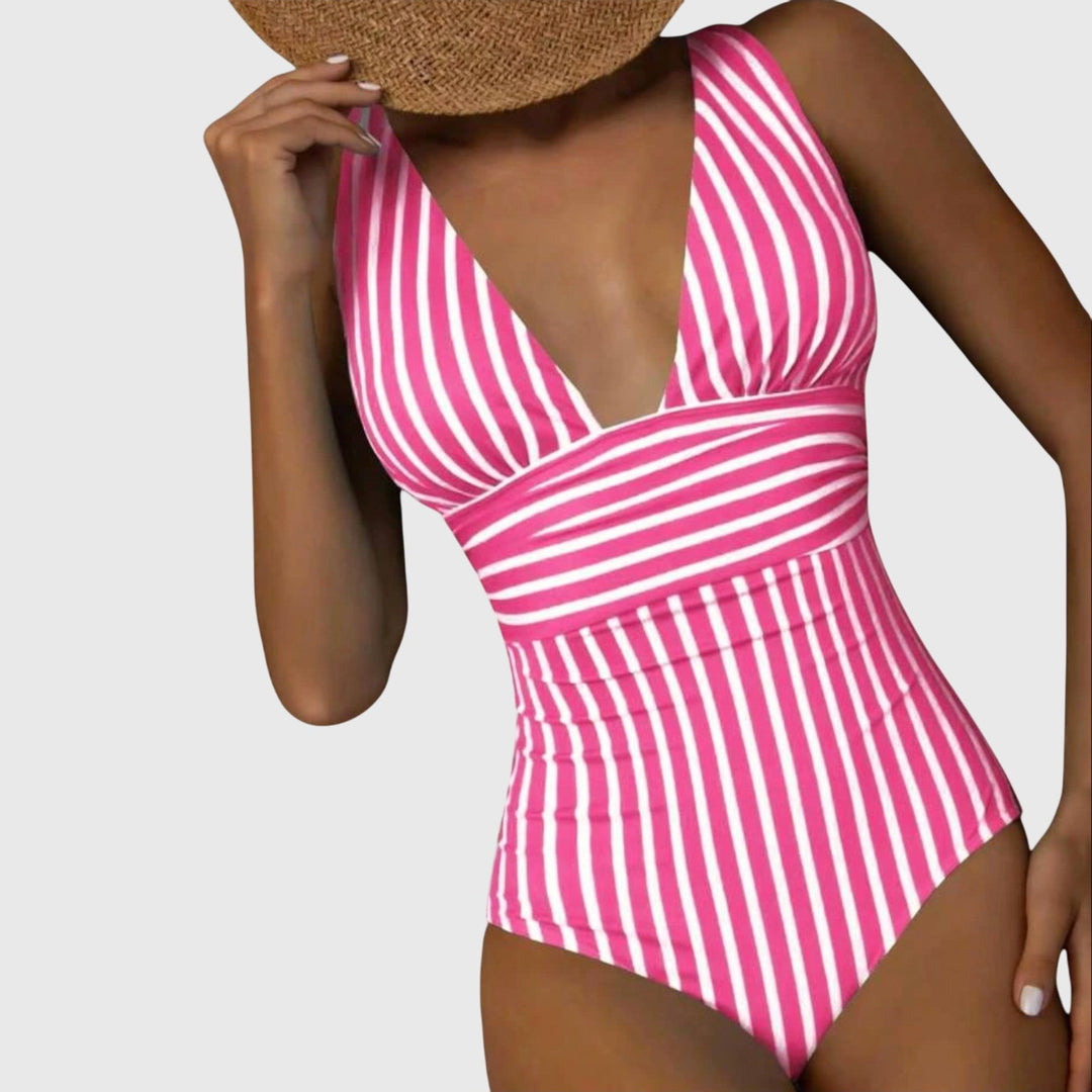 Rayures Maintien – Maillot de Bain Rayé à Armatures