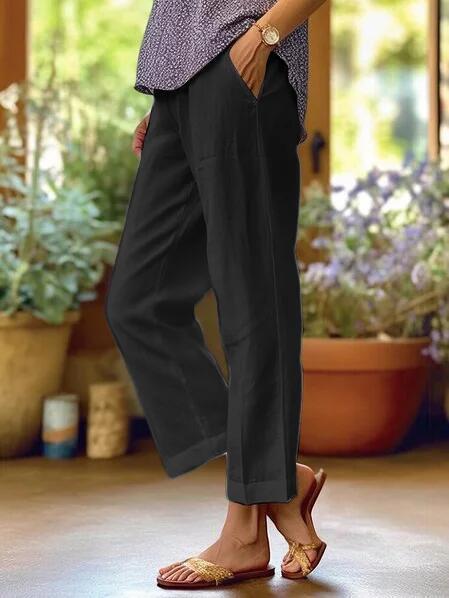 Détendu Lin – Pantalon en Lin Relaxé