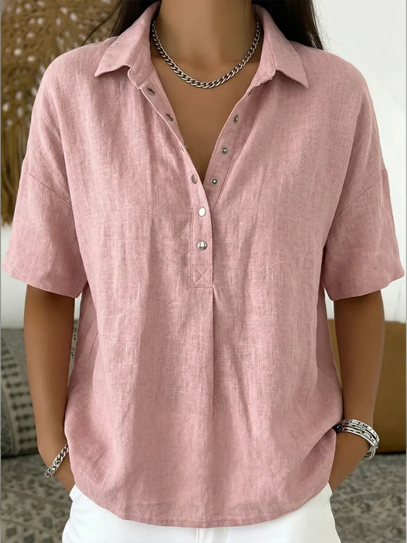 Constance – Blouse Classique Col V