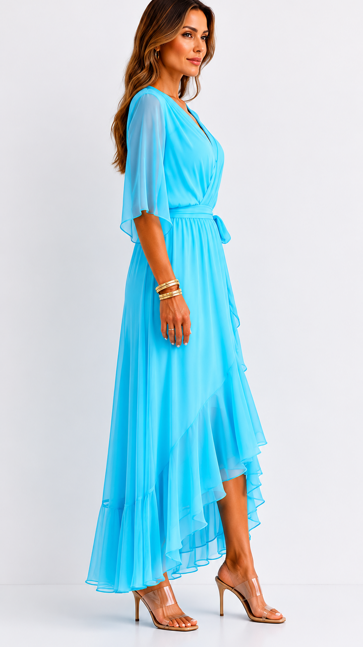 Plissée – Robe Plissée en Mousseline