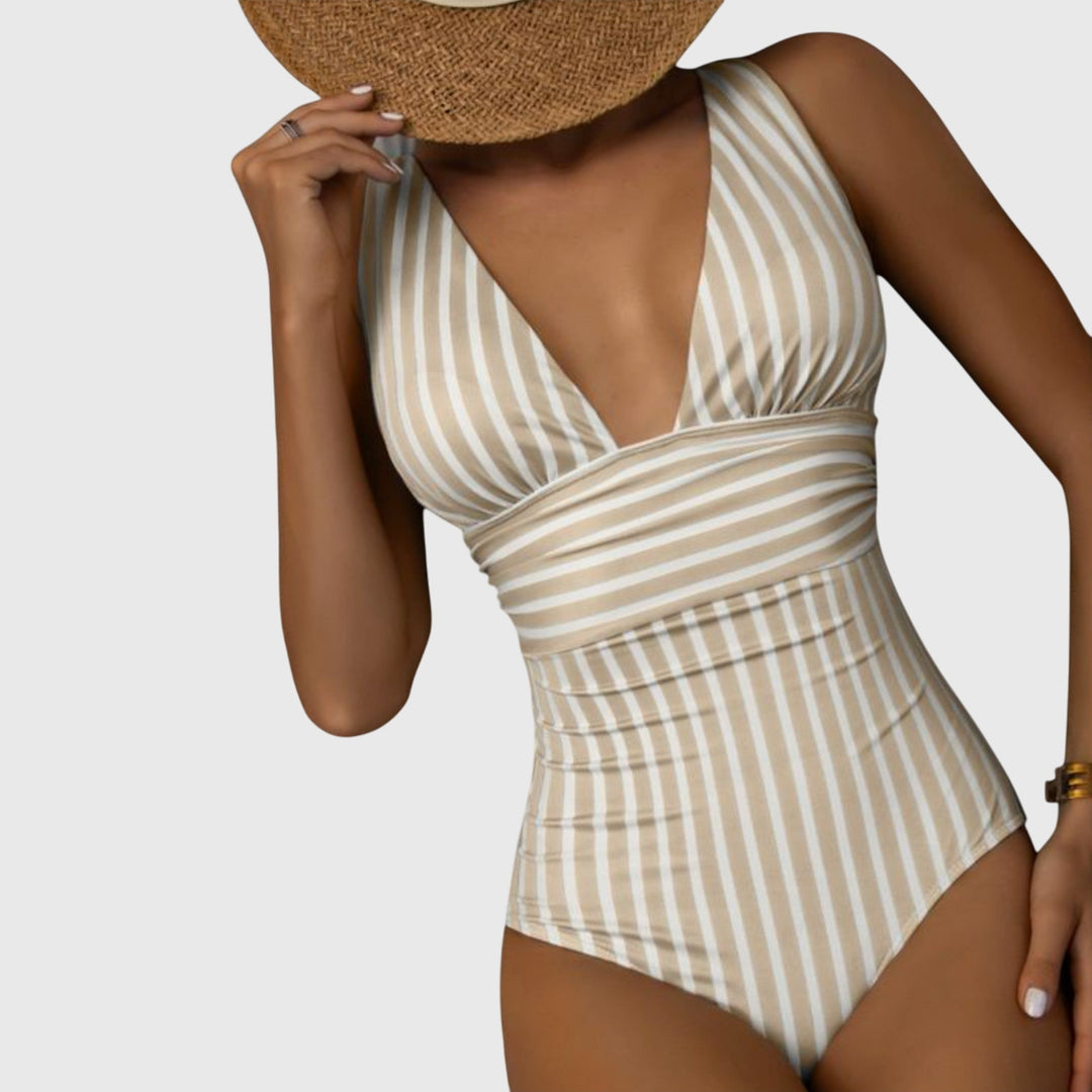 Rayures Maintien – Maillot de Bain Rayé à Armatures