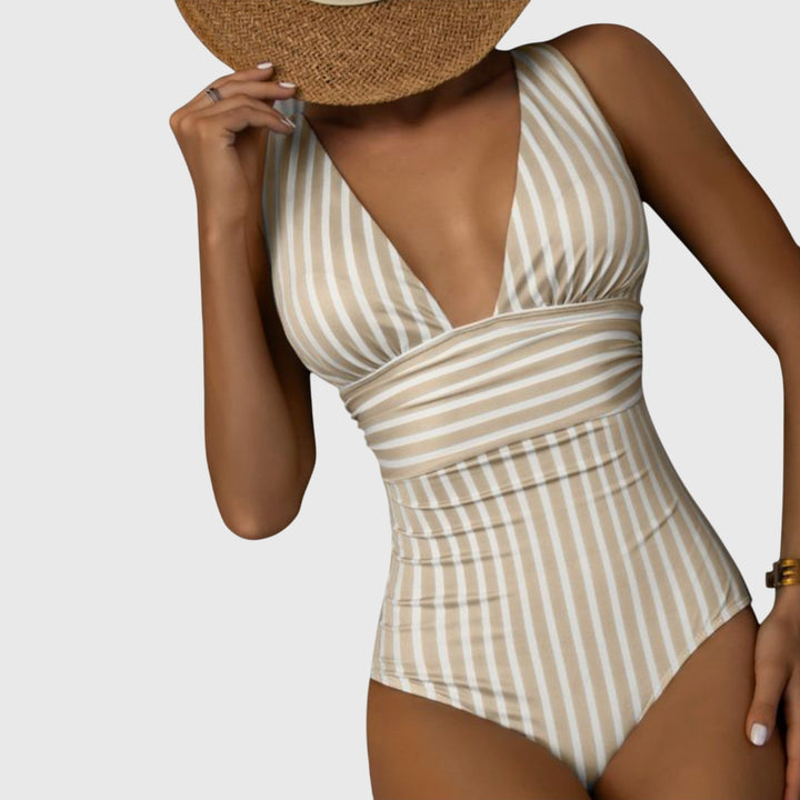 Rayures Maintien – Maillot de Bain Rayé à Armatures