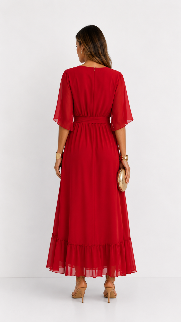 Plissée – Robe Plissée en Mousseline