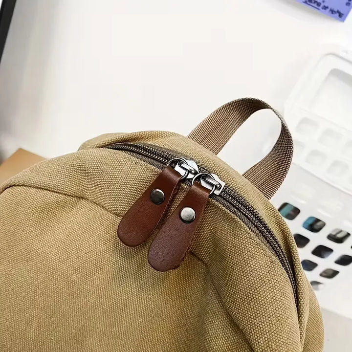 Sac à dos en toile avec poche avant