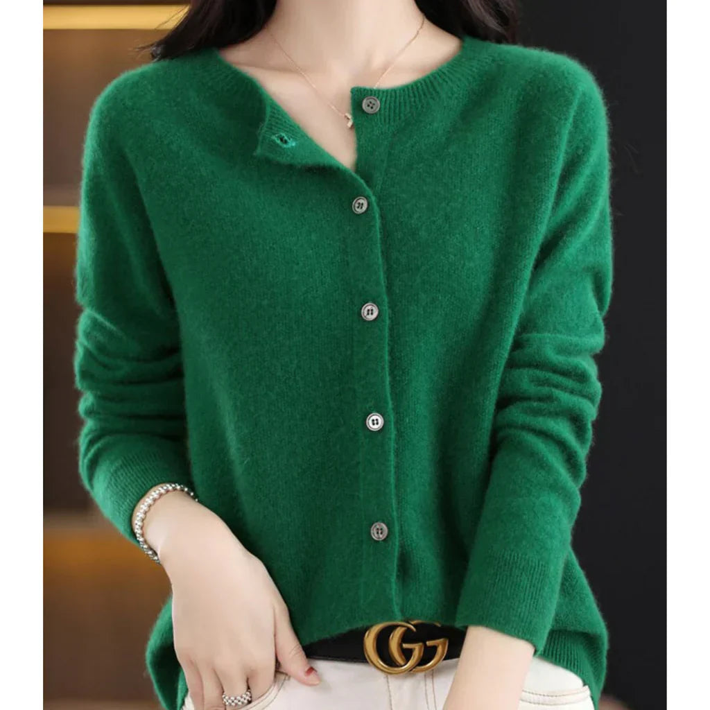 Sanna – Cardigan en Laine Mérinos Femme
