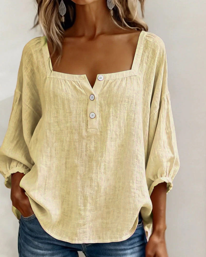 Col Carré – Blouse Col Carré