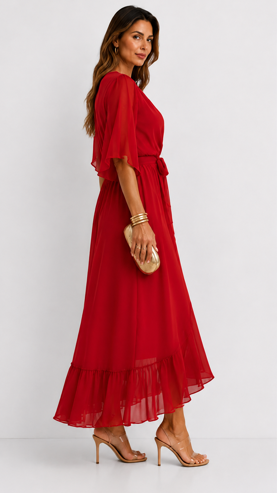 Plissée – Robe Plissée en Mousseline