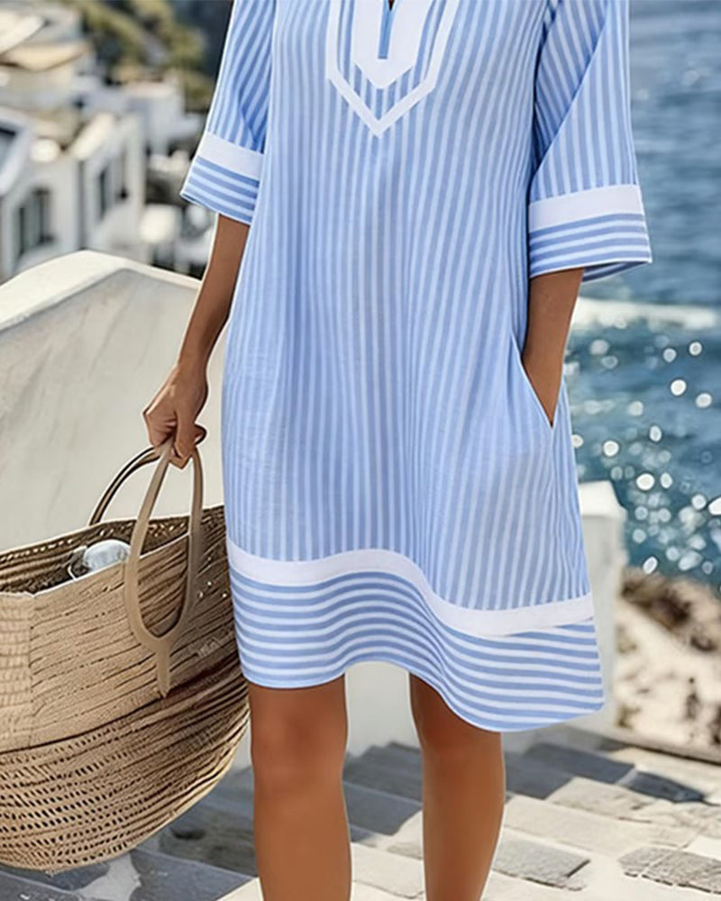 Mini Rayures – Mini-Robe Rayée