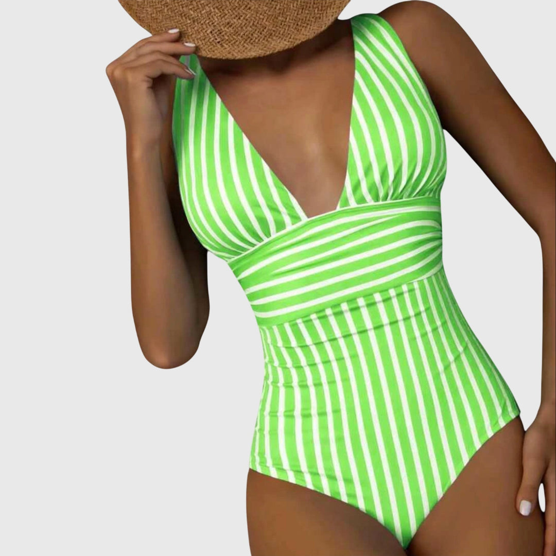 Rayures Maintien – Maillot de Bain Rayé à Armatures