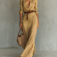 Maxi Ceinturée – Maxi-Robe à Ceinture