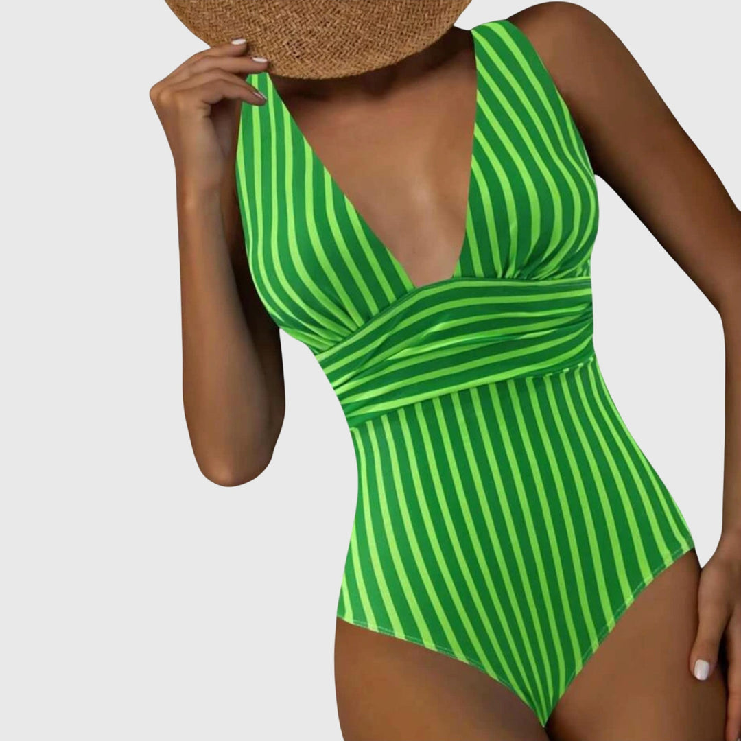 Rayures Maintien – Maillot de Bain Rayé à Armatures