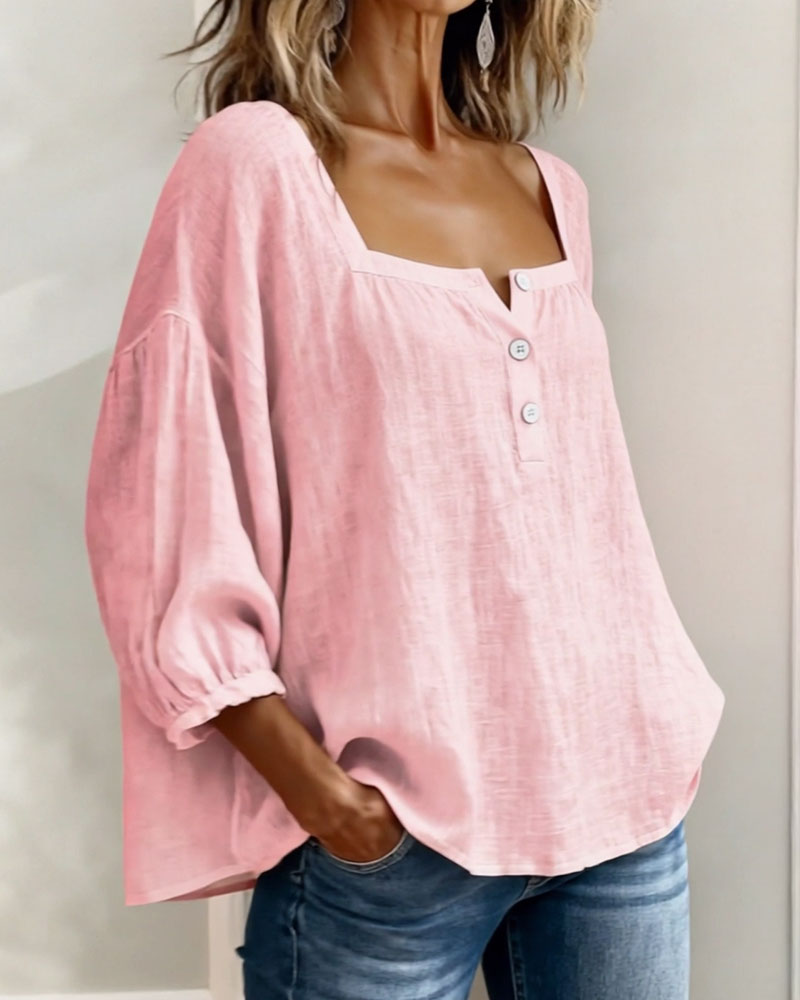 Col Carré – Blouse Col Carré
