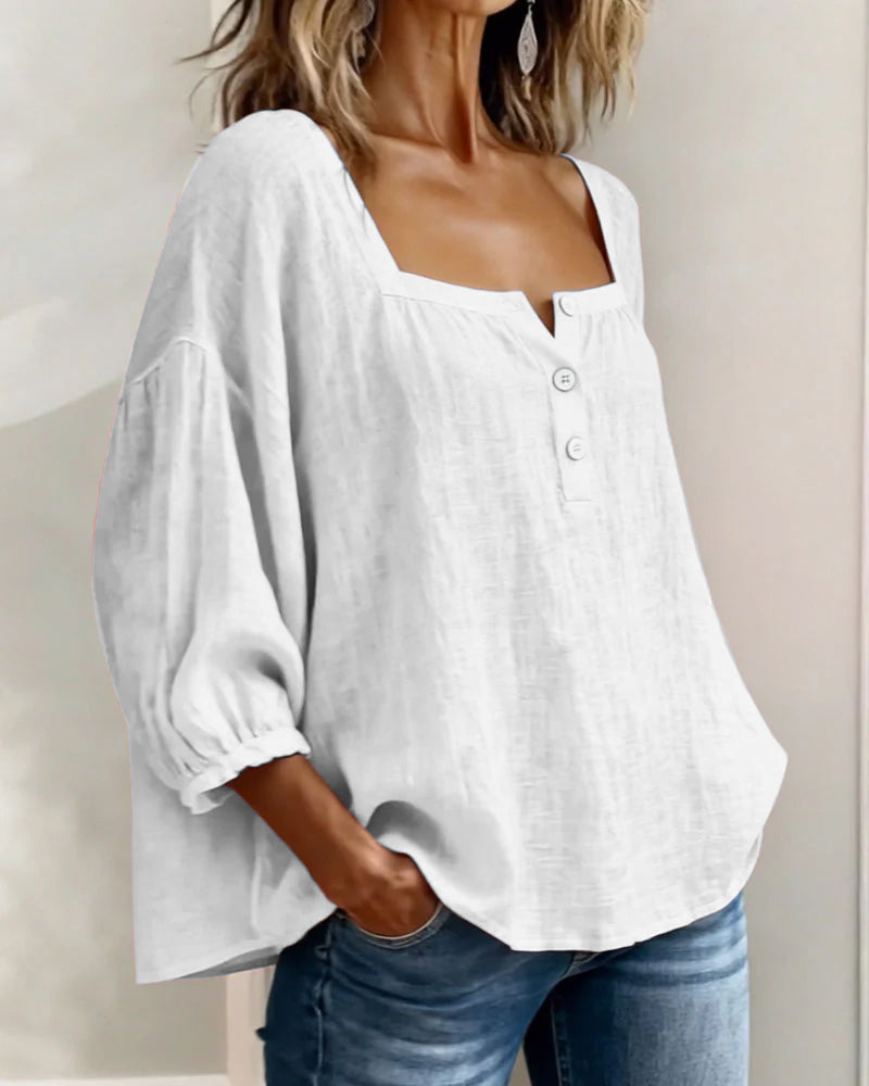 Lin Élégant – Blouse en Lin Élégante