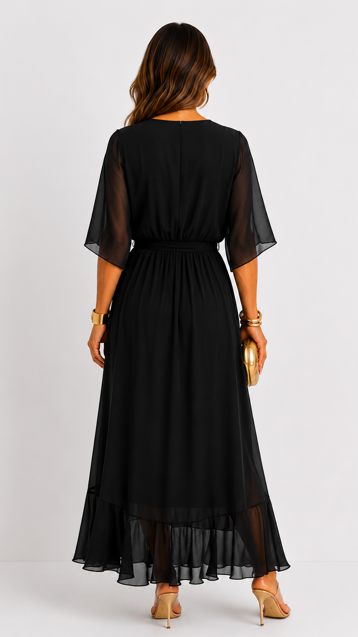 Plissée – Robe Plissée en Mousseline