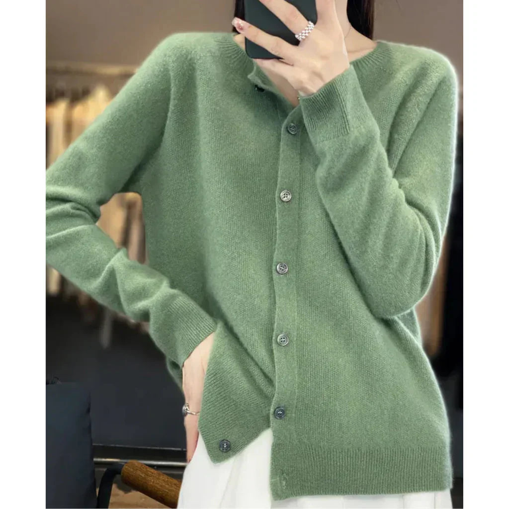 Sanna – Cardigan en Laine Mérinos Femme